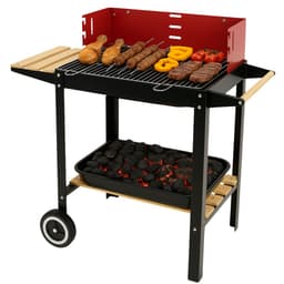 Cheqo® Houtskoolbarbecue op Wielen - BBQ Verrijdbaar - Houtskool Barbecue - Staal - Mobiele BBQ voor Buiten - Ideaal voor Tuin en Camping — thumbnail 1