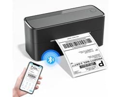 Phomemo 241BT - Draadloze Thermische Label Printer - Grijs - 102 x 150 MM - Geschikt voor PostNL - DHL - DPD - Ect - Met App