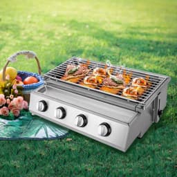 Gas bbq - buitenkeuken - RVS - Barbecue - barbeque - barbecues - gas - familie - eten gezelligheid — thumbnail 3
