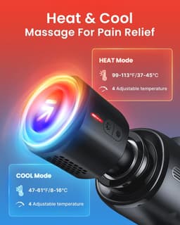 Diep Weefsel Massagepistool met Warmte en Koude Functie voor Spierpijnverlichting — thumbnail 3