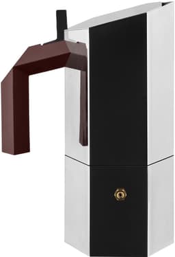 Alessi Menhir inductie espresso koffiemaker 6 kop + filter adaptor voor 3 kop — thumbnail 1