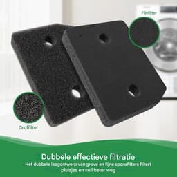 4 stuks -Droger Filter Sponsfilter -Filter spons filter filter pad voor stomerijmachine -210x158x32mm -Geschikt voor Miele T1 9164761 -Geschikt voor Miele wasdrogers Warmtepompdrogers -Vervangend sponsfilter -zwart — thumbnail 4
