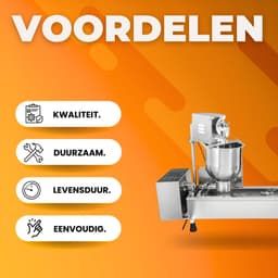 Commerciële Donut Maker - Volautomatische Donutmachine - 7L - 3 Vormen - Innerlijke Olietank — thumbnail 2