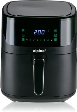 Alpina Airfryer XL - Hot Air Fryer 6L - Airfryer voor 2 tot 5 personen - Hot Air Oven met digitaal aanraakscherm - Temperatuur instelbaar van 80 tot 200 graden - Timerfunctie - 6 kookprogramma's — thumbnail 1