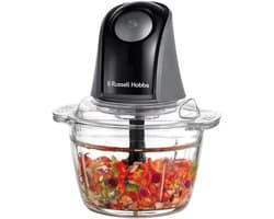 Elektrische Mini Chopper Keukenmachine voor Groenten, Fruit, Vlees - Met 1 Liter Glazen Kom en 2 Snelheden