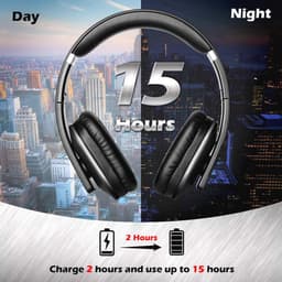 Bluetooth Hoofdtelefoon met aptX Low Latency en Draadloze Microfoon - Over-Ear Hoofdtelefoon met Audio-App en 15 uur Batterijduur — thumbnail 4