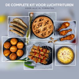 VAIVE Heteluchtfriteuse Accessoires Set - Geschikt voor alle Airfryer XL en XXL - ⌀ 20 cm — thumbnail 8