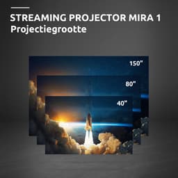 STRONG - MIRA 1 - Smart Beamer Google TV - Full HD 1080P - Projector van 40” tot 150”- Bluetooth - Wifi - Chromecast - Netflix/Disney+/Prime/Youtube — thumbnail 3