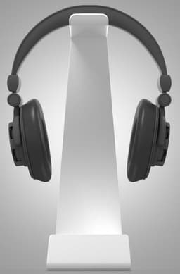 Multibrackets - Aluminium Design Standaard voor hoofdtelefoon - Koptelefoon houder zilver — thumbnail 5