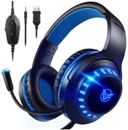 StayPowered Gaming Headset - Ultiem Geluid & Comfort - Noise Cancelling Microfoon - Surround Sound - Multi-platform Compatibel - Plug & Play - Ergonomisch Design - LED Verlichting - Zwart/Blauw - Levering Sneller dan Aangegeven! — thumbnail 1