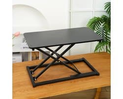 Tafel in Hoogte Verstelbaar - 60x35 - Bureau Verhoger voor Laptop - Werkstation