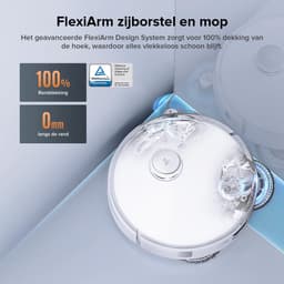 Roborock Qrevo Edge S5A robotstofzuiger - 18500Pa - met dweilfunctie&Liftable mop - anti-verstrengeling - obstakelvermijding - individuele tapijtstrategie - ultradun design - 75 °C heet water mopwas - Zelfreinigend - Zwart - S8 Pro Ultra upgrade — thumbnail 3