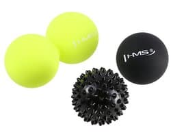 HMS BLS01 Set - Massageballen - 3 stuks - Diameter 6 cm - Siliconen