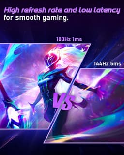 144hz Monitor - Gaming Beeldscherm - Plug & Play — thumbnail 4