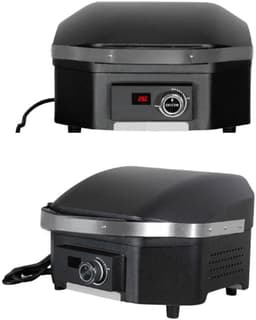 Fameilleur elektrische barbecue- 1700 Watt – Compact & Krachtig – Tot 350°C – Gietijzeren Grillrooster – BBQ voor Balkon, Tuin of Camping – Zwart – Snel op temperatuur – Geen Gas of Houtskool Nodig- grill- tafelgrill- tafel grill- tafelbarbecue- tafe — thumbnail 2