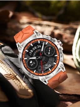 Knobbout 1.85 inch HD Sport Smartwatch - 760mAh Battery -Voorzien van GPS, AI-assistent & Bluetooth-bellen -Alles-in-één: Gezondheid, sport, communicatie & lifestyle-Stijlvol, slim en volledig aanpasbaar aan jouw leven-Zwart staal+ rubber horlogeband — thumbnail 17