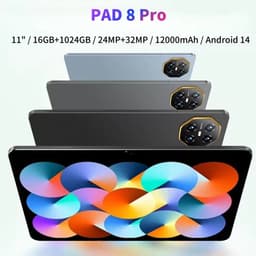 Pad 8 Pro Snapdragon 8gen2 Android Tablet 11Inch Hd 12GB 512GB 12000 Mah 5G Dual Sim Wifi Tafels Pc - Black — thumbnail 3
