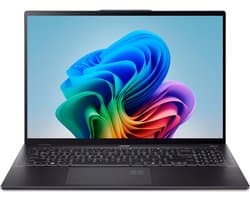 Swift 16 AI SF16-51-768U – Copilot+ PC – Laptop – 16 inch 2.8K OLED 120Hz – Core Ultra 7 (i7) – 32GB - 1TB SSD - Zwart