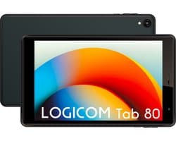 Logicom - Tablet 80 - 64GB - 8 Inch - 4GB RAM - Octa Core - Zwart - Wifi - Android 15
