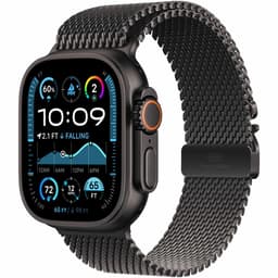 Apple Watch Ultra 2 GPs + Cellular 49mm Black Titanium Milanese Loop Medium Smartwatch — thumbnail 4