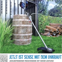 Accubosmaaier 36V met 255 mm Snijbreedte en Draadspoel - Ideaal voor Tuinonderhoud — thumbnail 4