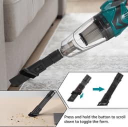 Yofidra -Kruimeldief -Stofzuiger- Auto -Camper- Draadloos handstofzuiger 18v accu- Schoonmaken — thumbnail 2