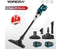 Yofidra -Kruimeldief -Stofzuiger- Auto -Camper- Draadloos handstofzuiger 18v accu- Schoonmaken