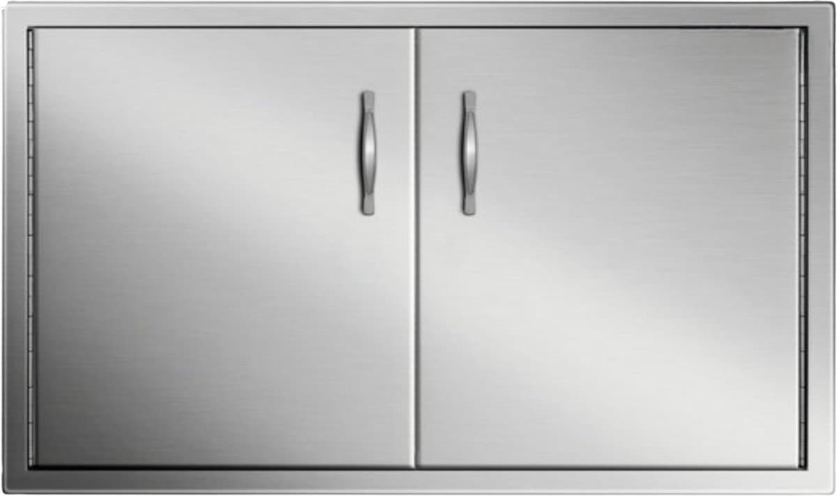 BBQ Dubbele Deur Luxe - RVS - Met Voering - 88 x 48 cm — afbeelding 1