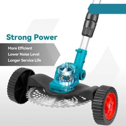 Handmaaier - Grasmaaier - Grastrimmer - Grasschaar - Grasmachine - 1500W - 12000RPM - 9-Inch - Elektrische/Accu - Grastrimmer met Verstelbare Handgreep – Oplaadbaar Tuingereedschap - 21V/18V Compatibel - Inclusief 2x Accu — thumbnail 3