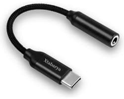 Super kwaliteit digitale USB-C naar 3.5mm AUX audio adapter met DAC Werkt op alle nieuwe smartphones en laptops geschikt voor Samsung Galaxy S20-serie, A51 A71 Huawei, Nexus, Nokia, type-c naar AUX Adapter Koptelefoon zwart