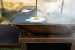 GoedMetVlees Grill Royal - BBQ - Plancha - grill - cortenstaal - vuurtafel vierkant - bakplaat - vuurschaal - buitenkeuken - — thumbnail 4