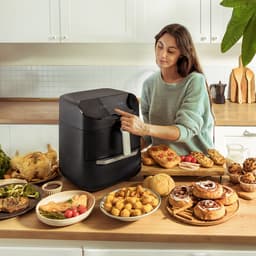 Cecofry FoodCourt Dubbele Airfryer XXL - Airfryer & Oven - 11 Liter - Stacked - 8 Bakprogramma's - Grill, App en meer functies — thumbnail 5
