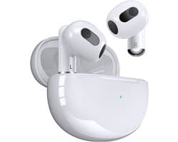 ElektroXL Draadloze Oordopjes Pro S - Bluetooth Oordopjes - Earpods - Lange Batterijduur - Inclusief Smartcase - Geschikt voor Smartphone & Laptop - Wit