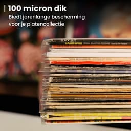 LP Hoezen 50 Stuks – Stevige Buitenhoezen - Biedt Jarenlange Bescherming - Glashelder - Vinyl Beschermhoezen - Platen Hoes - Outer Sleeves - Beschermhoes — thumbnail 5