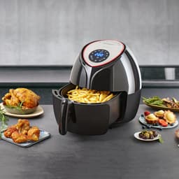 Monzana Hetelucht Friteuse - 6,5 L XXL LED & Timer 1850W - Zwart — thumbnail 12