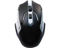 Bluetooth Draadloze Muis – 2.4GHz – Ergonomisch – 6 Knoppen – Verstelbare DPI 800-3200 – USB Nano-ontvanger – Voor Windows/Mac/PC/Laptop - Grijs