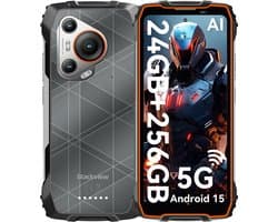 Blackview BL7000 - AI Robuuste Smartphone - 5G - 24GB RAM - 256GB ROM - 6.78 inch 120Hz - Robuuste Telefoon - IP68 Waterdicht - Nachtzicht - Android 15 - NFC - GPS - Oranje