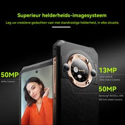 Blackview BL9000 - Robuuste Smartphone - 5G - 24GB RAM - 512GB - 120Hz 6.78'' FHD - 8800mAh/120W - 50MP+50MP - IP68 Waterdicht - 1.32" Achterkant Dsiplay - NFC - GPS - Goud — thumbnail 11