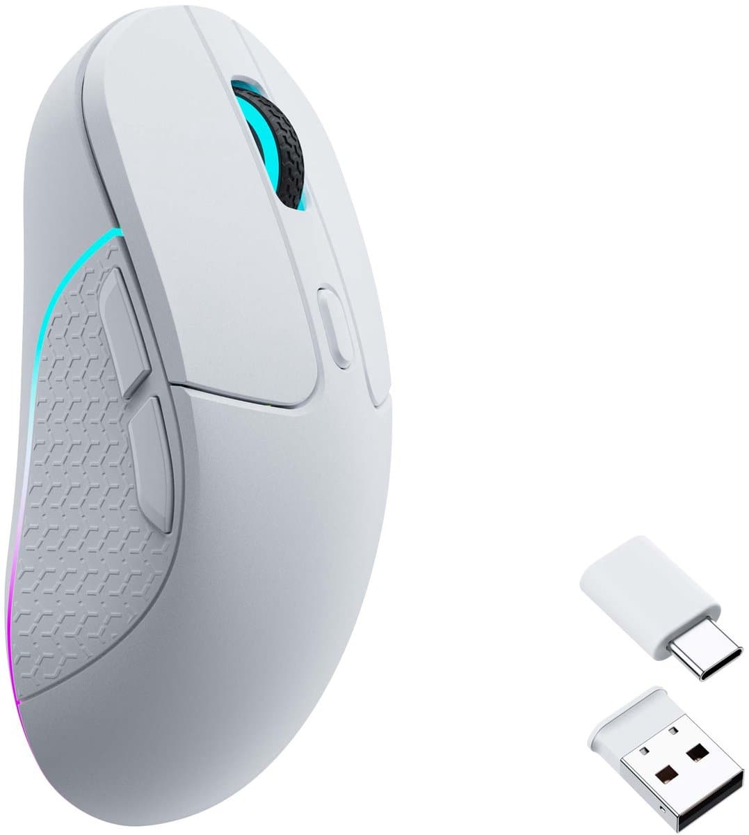 Keychron M3 draadloze RGB muis wit — afbeelding 1