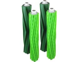 4x Dparts rubberen borstels geschikt voor iRobot Roomba - voor E, I en J series - E5 E6 i3 i3+ i4 i4+ i5 i5+ i6 i6+ i7 i7+ i8 i8+ J7 J7+ - dubbele borstel vervangingsset