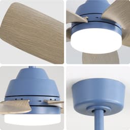 Plafondventilatoren van 42 inch met 22W LED-verlichting en afstandsbediening, 5 ABS-ventilatorbladen voor slaapkamer, woonkamer, eetkamer en kantoor — thumbnail 3