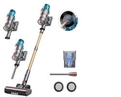 Steelstofzuiger - Stofzuiger - Draadloze - Vacuum Cleaner - 550W - 45kPa Zuigkracht - LED Touchscreen – Tot 60 Min Gebruiksduur – Brushless Motor