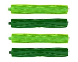 4 Stuks Rubberen Harenvrije Hoofdborstels Compatibel met iRobot Roomba I3 I3+ I4 I6 I6+ I7 I7+ I8 I8+ E5 E6 E7 J7 J7+ J8 J8+ – Vervangingsset voor Robotstofzuiger – Anti-klit Duurzaam Materiaal