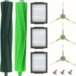 7-delige Accessoireset geschikt voor iRobot E- en J-serie – Compatibel met i7 i8 i6 i5 i4 i3 i1 E5 E6 J5 J6 J7 J8 J9 Plus – 3 HEPA Filters – 3 Zijborstels – 2 Rubberen Hoofdborstels – Vervangende Onderdelen Set — thumbnail 4