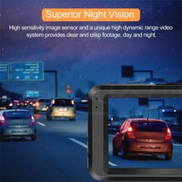 Dashcam voor auto met dubbele lens en 1080P Full HD resolutie, Inbegrepen SD-kaart en diverse veiligheidsfunctionaliteiten — thumbnail 4