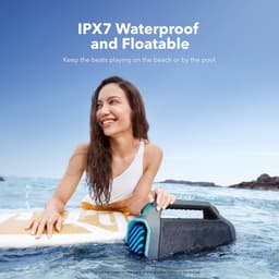 soundcore Boom 2 Plus Buitenluidspreker - Bluetooth - 140W - 2+2 kanalen - BassUp 2.0 - 20 uur - Snel opladen - IPX7 - Waterdicht - RGB-verlichting - USB-C - Powerbank - Voor kamperen - Strand - Tuin - Blauw — thumbnail 2