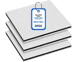 DEGG® - Motorfilter Geschikt voor Philips Stofzuigers - Stofzuigerfilter - Microfilter - Premium Kwaliteit - VOORDEEL-VERPAKKING - 3 STUK(S)