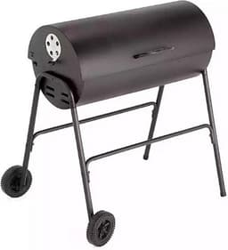 BBQ XL Houtskoolbarbecue - Cilindervorm - Grilloppervlak (LxB) 71 x 35 cm - Zwart — thumbnail 4