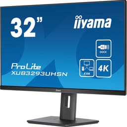 iiyama ProLite XUB3293UHSN-B5 - 32 inch - 4K - IPS - USB-Hub (2x) - Verstelbaar - USB-C Dock — thumbnail 4