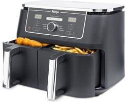 Ninja Dubbele Airfryer XXL - 9.5 Liter - 2020 Model - Dual Zone Technologie - AF400EU